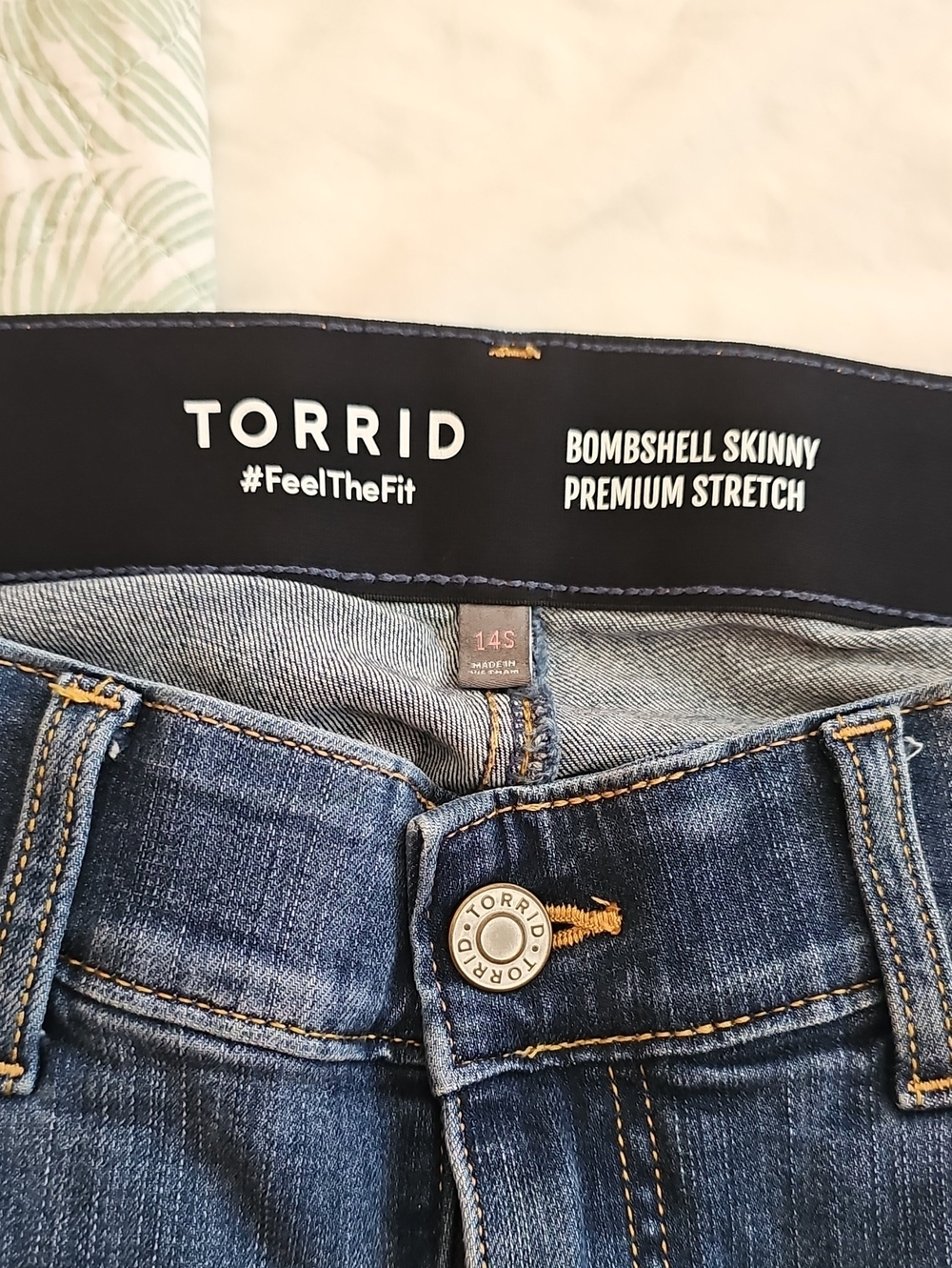 torrid Bombshell Skinny Premium Stretch Jeans - Dark Blue Denim